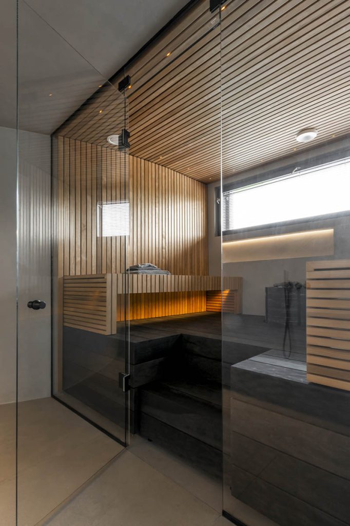 Tuusulan asuntomessukohteen sauna